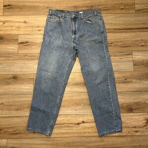 Men's VTG Levis 550 Relaxed Fit Denim Jeans SZ 40x32 Blue Cotton Red Tab 90s